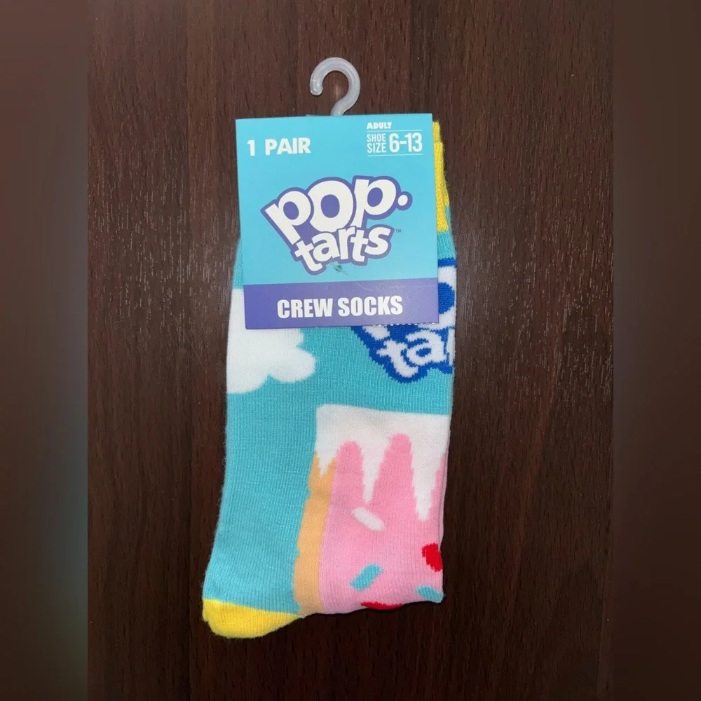 POP TARTS NOVELTY CREW SOCKS NWT MEN’S SHOE SIZE 6-13